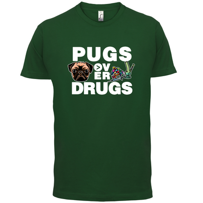 Pugs Over Drugs T Shirt