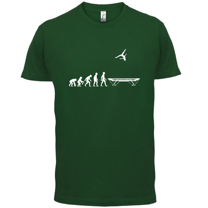 Evolution Of Man Trampolining T Shirt