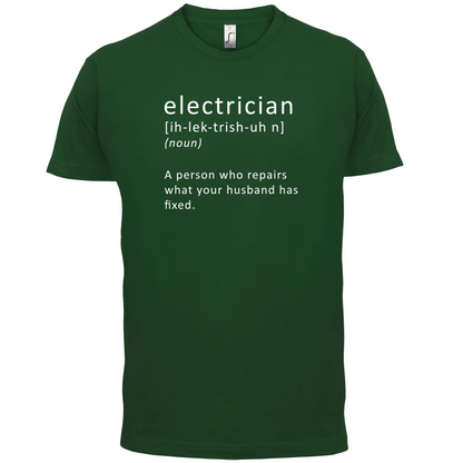 Electrician Definition T Shirt