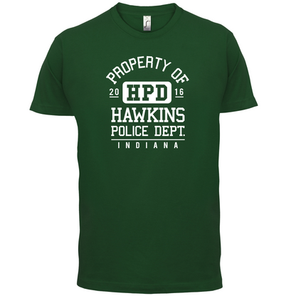 Hawkins Indiana Police Dept T Shirt