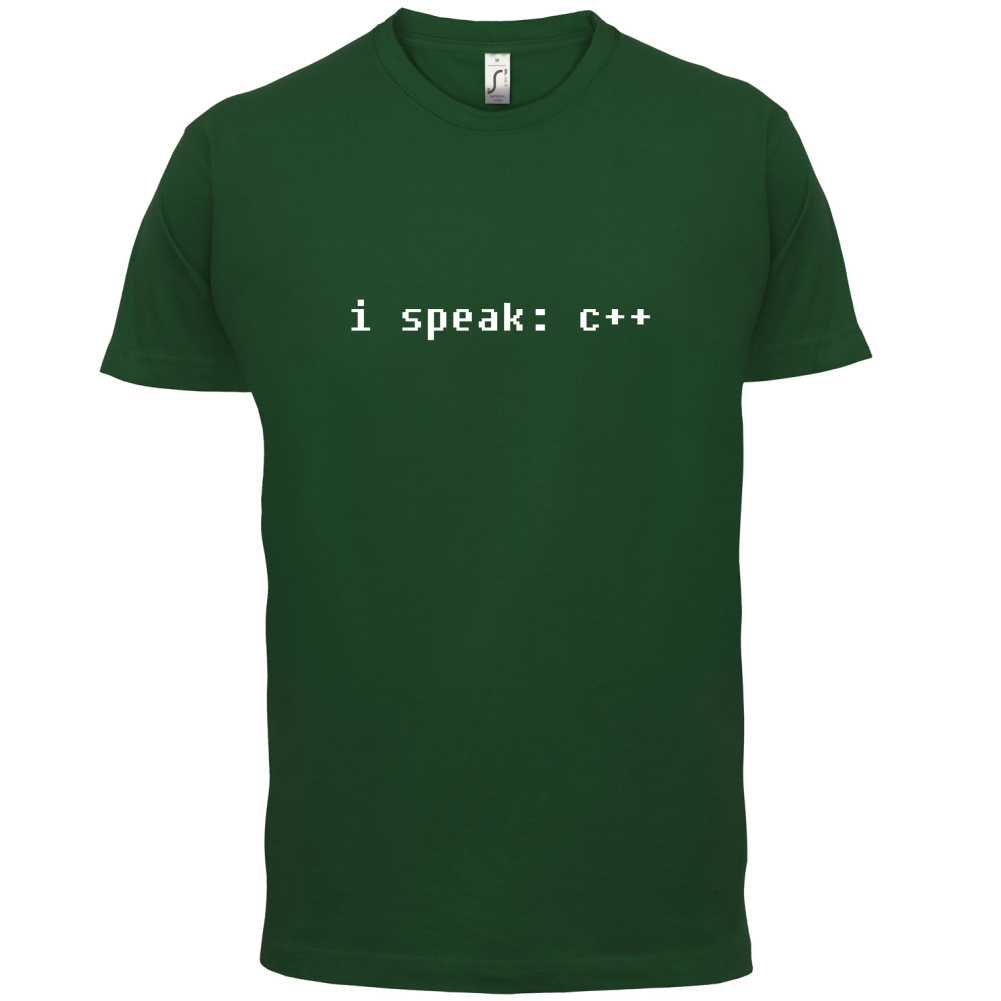 I Speak C Plus Plus T Shirt