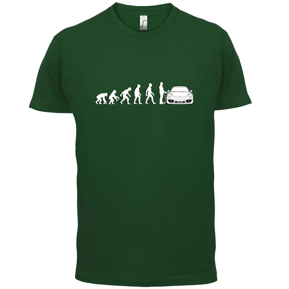 Evolution of Man 911 Driver T Shirt