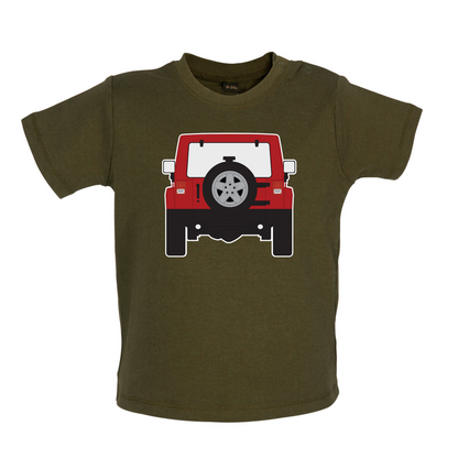 JW Rear Red Baby T Shirt