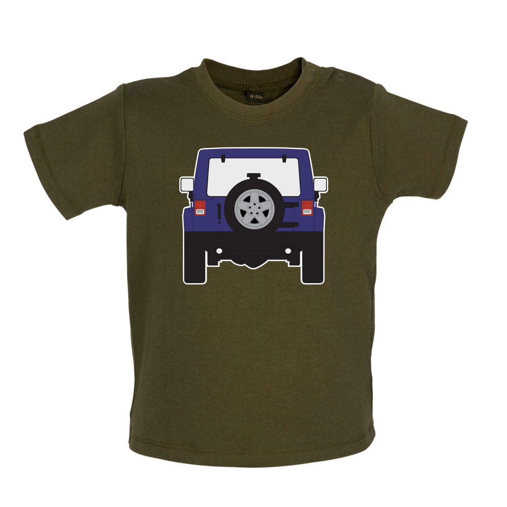 JW Rear Hyper Purple Baby T Shirt