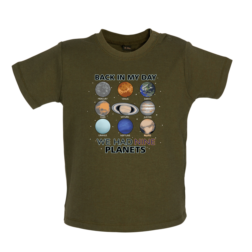 We Had Nine Planets Baby T Shirt