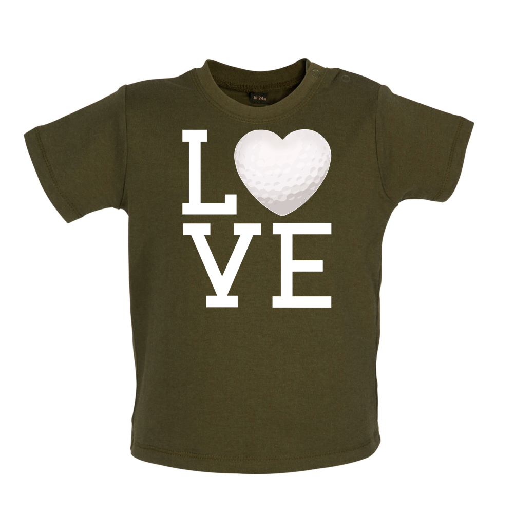 I Love Golf Baby T Shirt