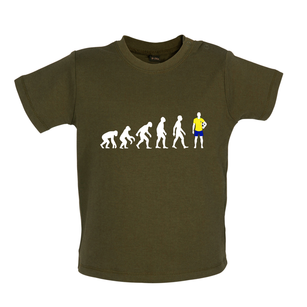 Evolution of Man - Brazil Baby T Shirt