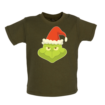 Grinch Face Baby T Shirt