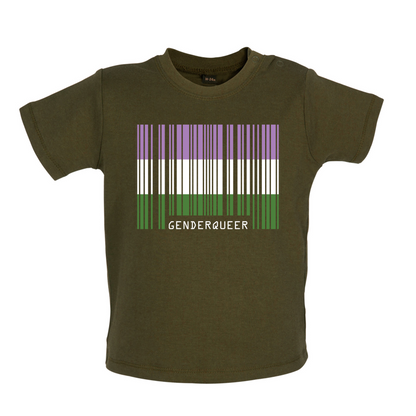 LGBT Barcode Flags - Gender Queer Baby T Shirt