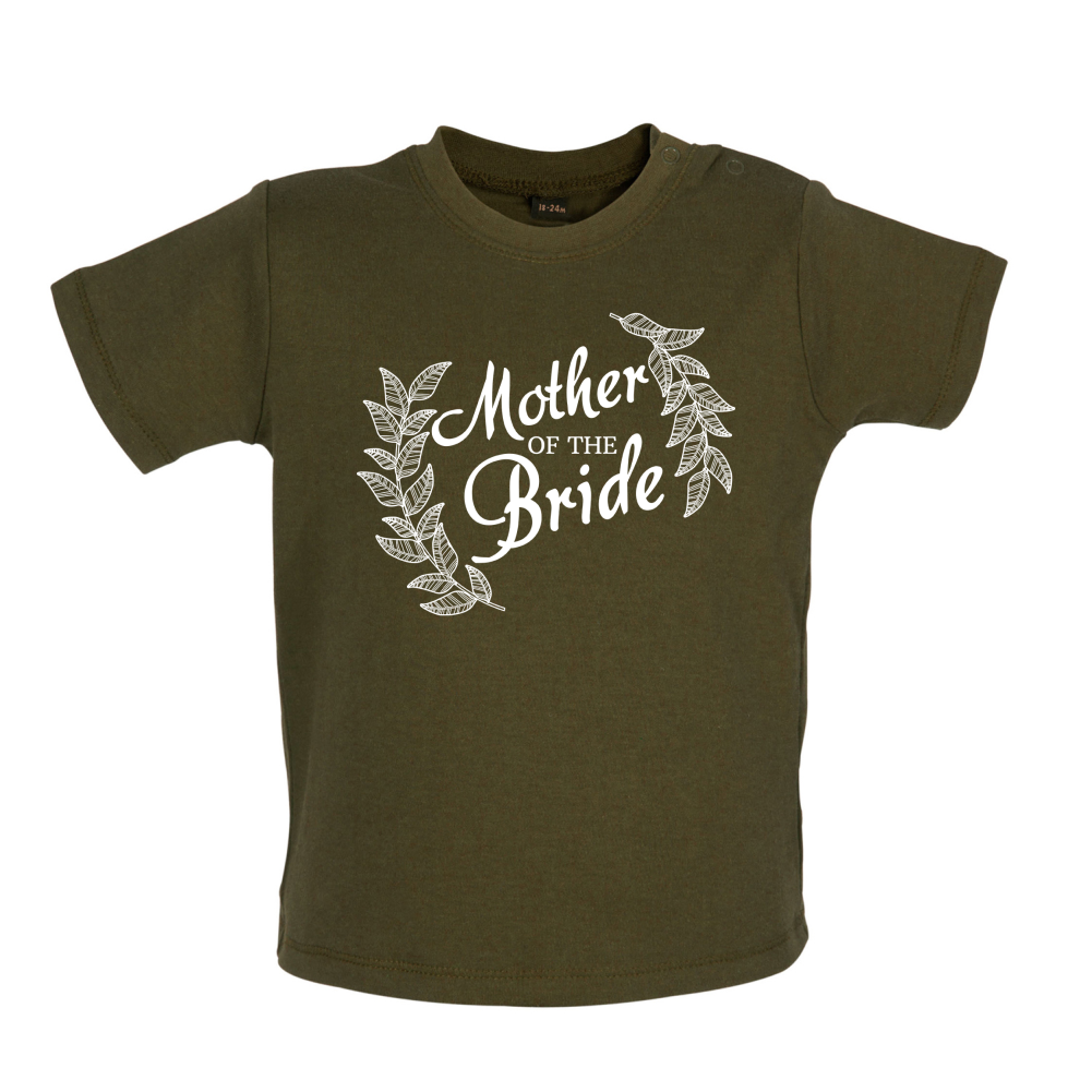 Mother Of The Bride Floral Baby T Shirt