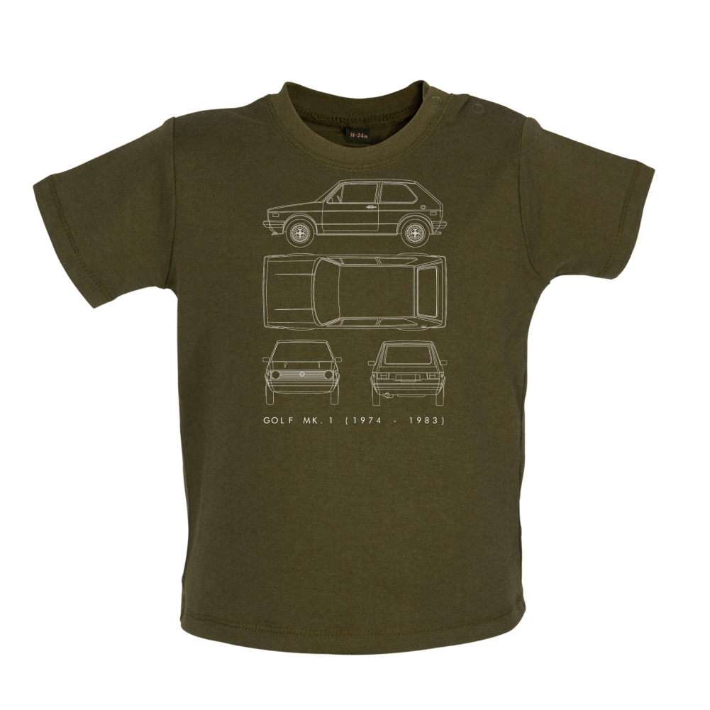 4 View Golf MK1  Baby T Shirt