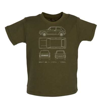 4 View Golf MK1  Baby T Shirt