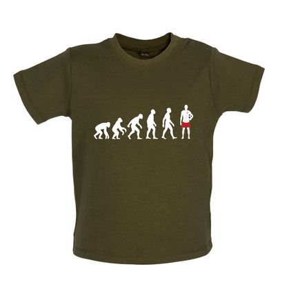 Evolution of Man - Poland Baby T Shirt