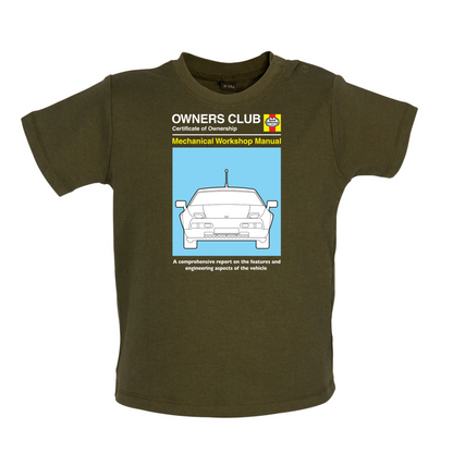 Car Owners Manual 928 Turbo Baby T Shirt