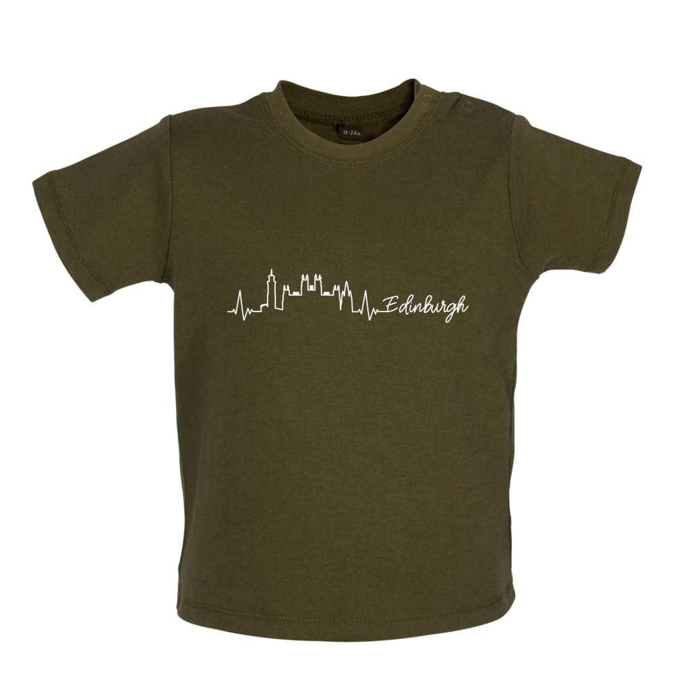 Edinburgh Heartbeat Baby T Shirt