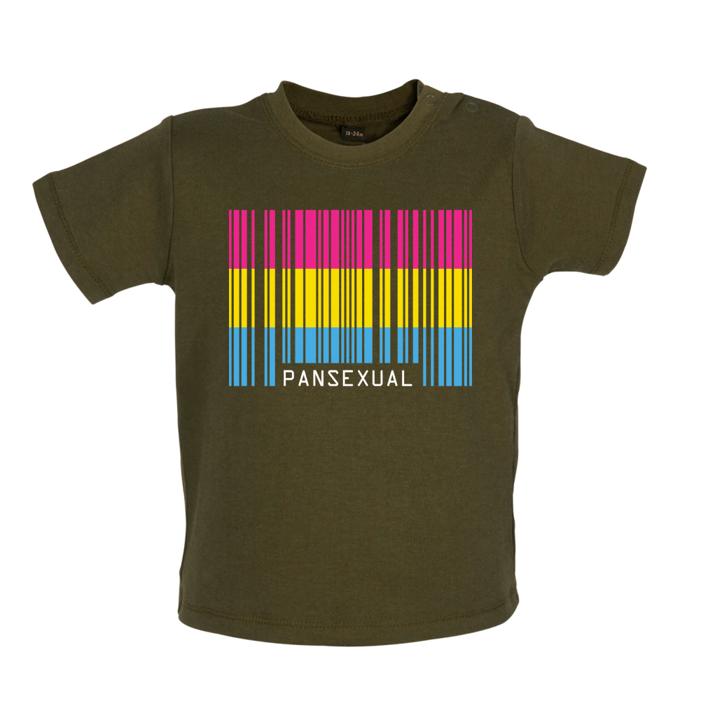 LGBT Barcode Flags - Pan Sexual Baby T Shirt