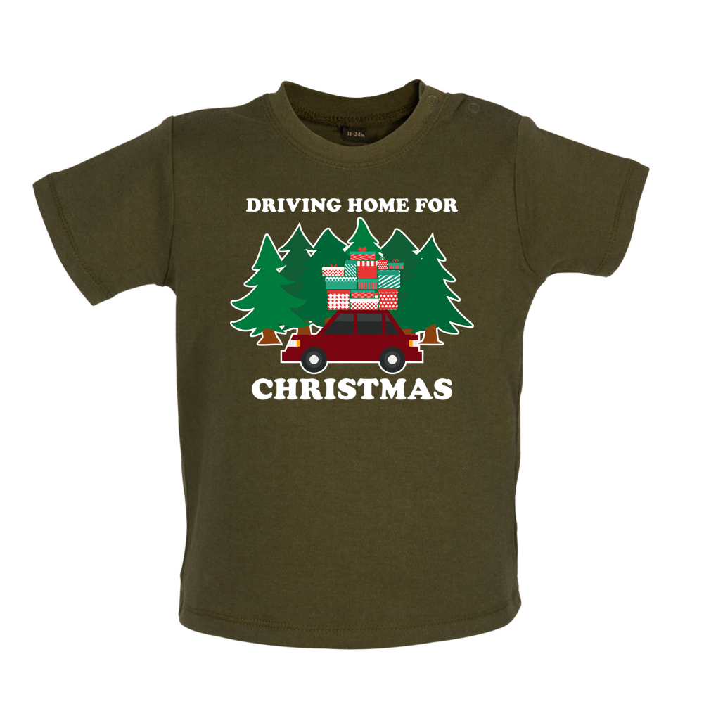 Driving Home For Christmas Baby T Shirt