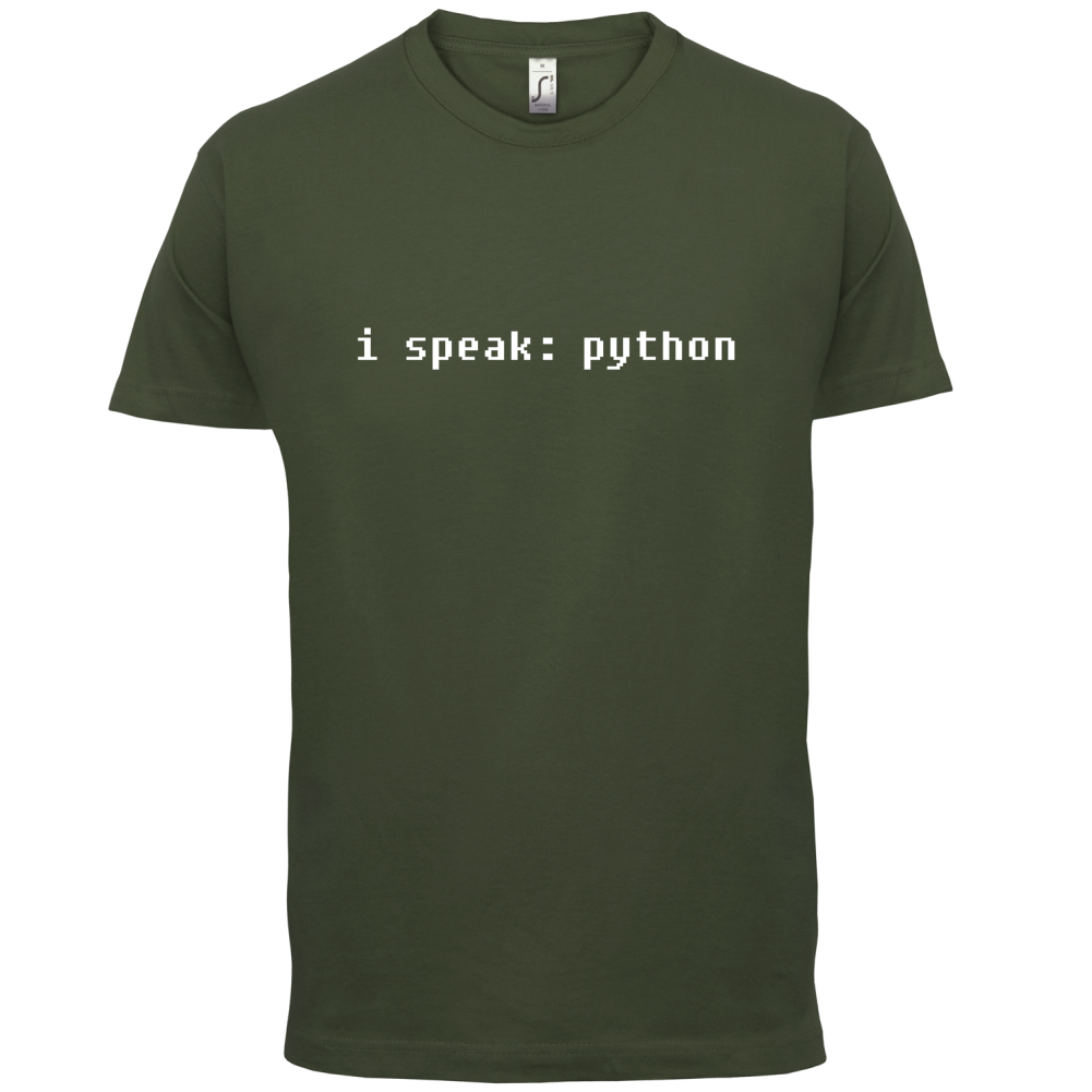 I Speak Python T Shirt