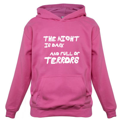 The Night Is Dark And Full Of Terrors Kids T Shirt