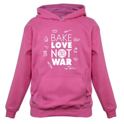 Bake Love Not War Kids T Shirt