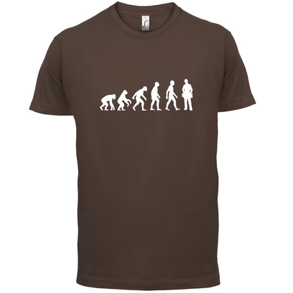 Evolution Of Man Electrician T Shirt