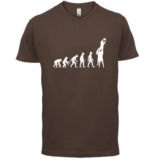 Evolution of Rugby Line Out T Shirt