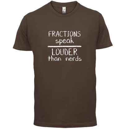 Fractions Louder Than Nerds T Shirt