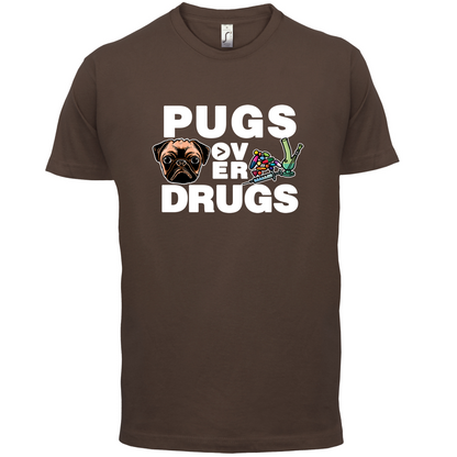 Pugs Over Drugs T Shirt