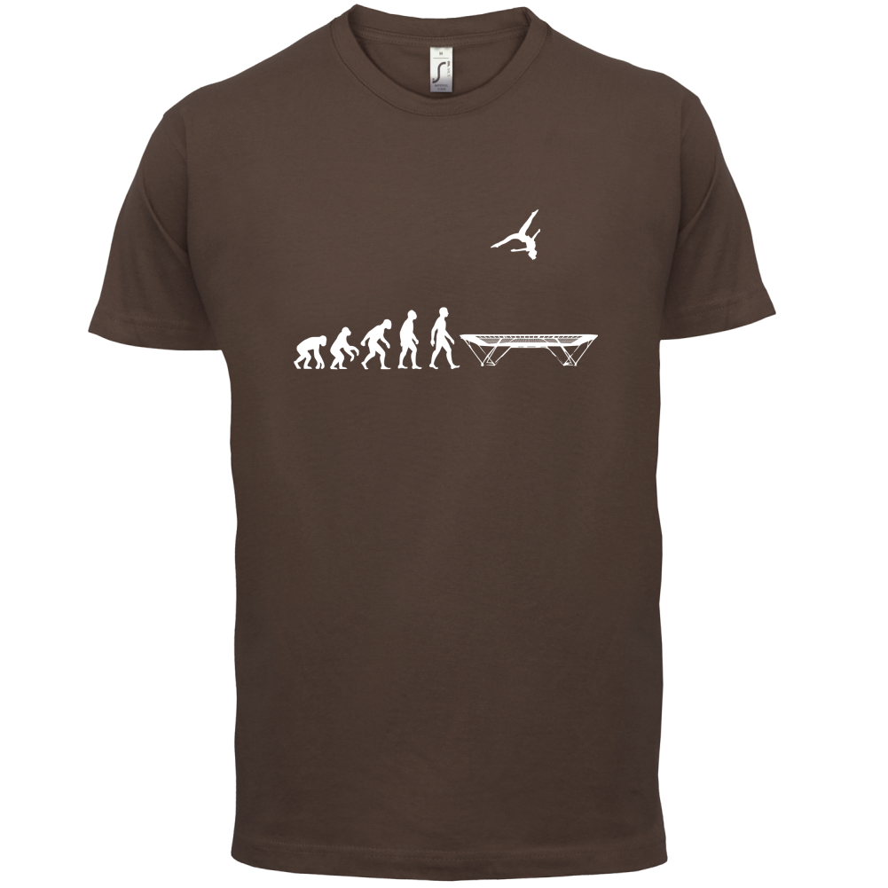 Evolution Of Man Trampolining T Shirt