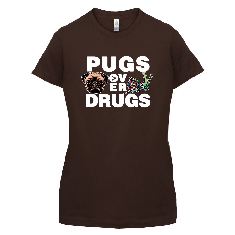 Pugs Over Drugs T Shirt