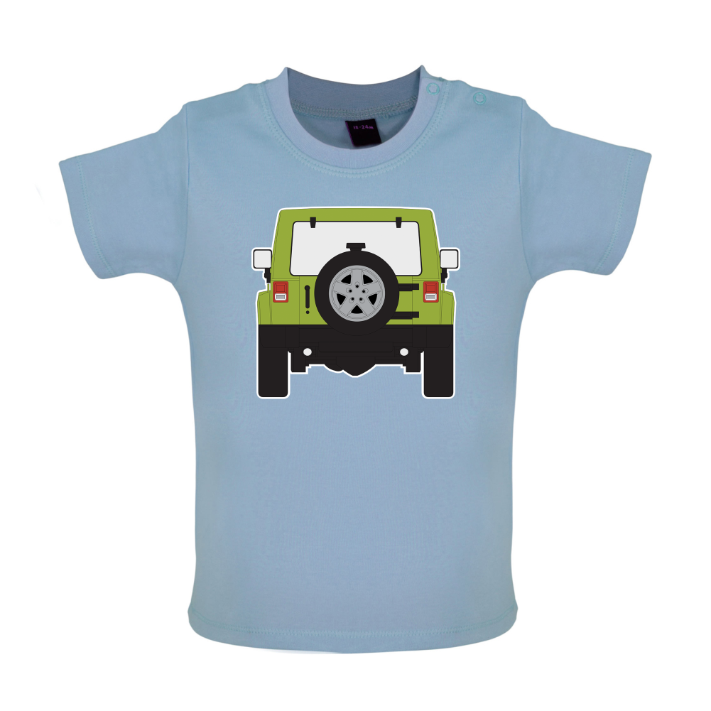 JW Rear Hyper Green Baby T Shirt