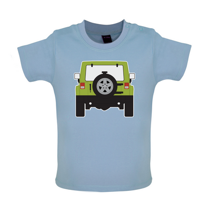 JW Rear Hyper Green Baby T Shirt