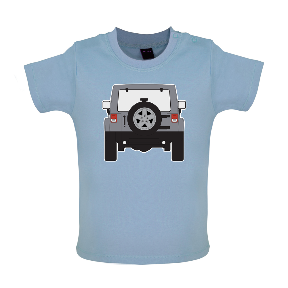 JW Rear Hyper Silver Baby T Shirt