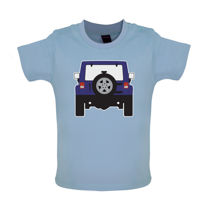 JW Rear Hyper Purple Baby T Shirt