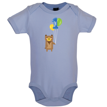 1st Birthday Bear Baby T Shirt