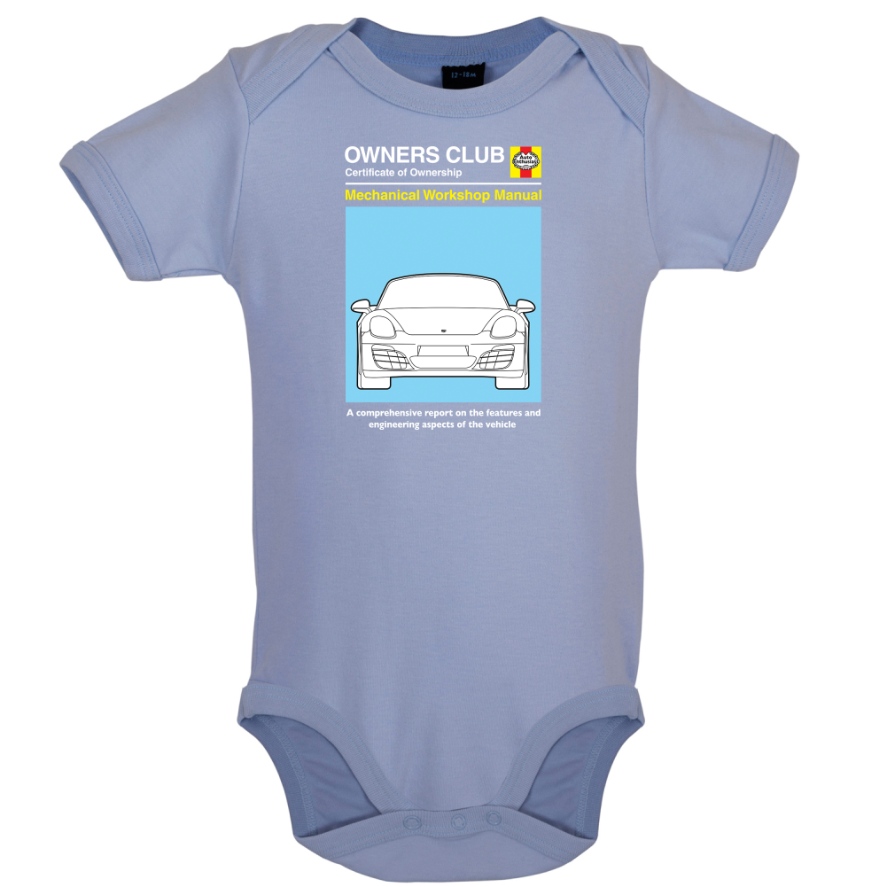 Car Owners Manual 981 Turbo Baby T Shirt