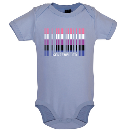 LGBT Barcode Flags - Gender Fluid Baby T Shirt