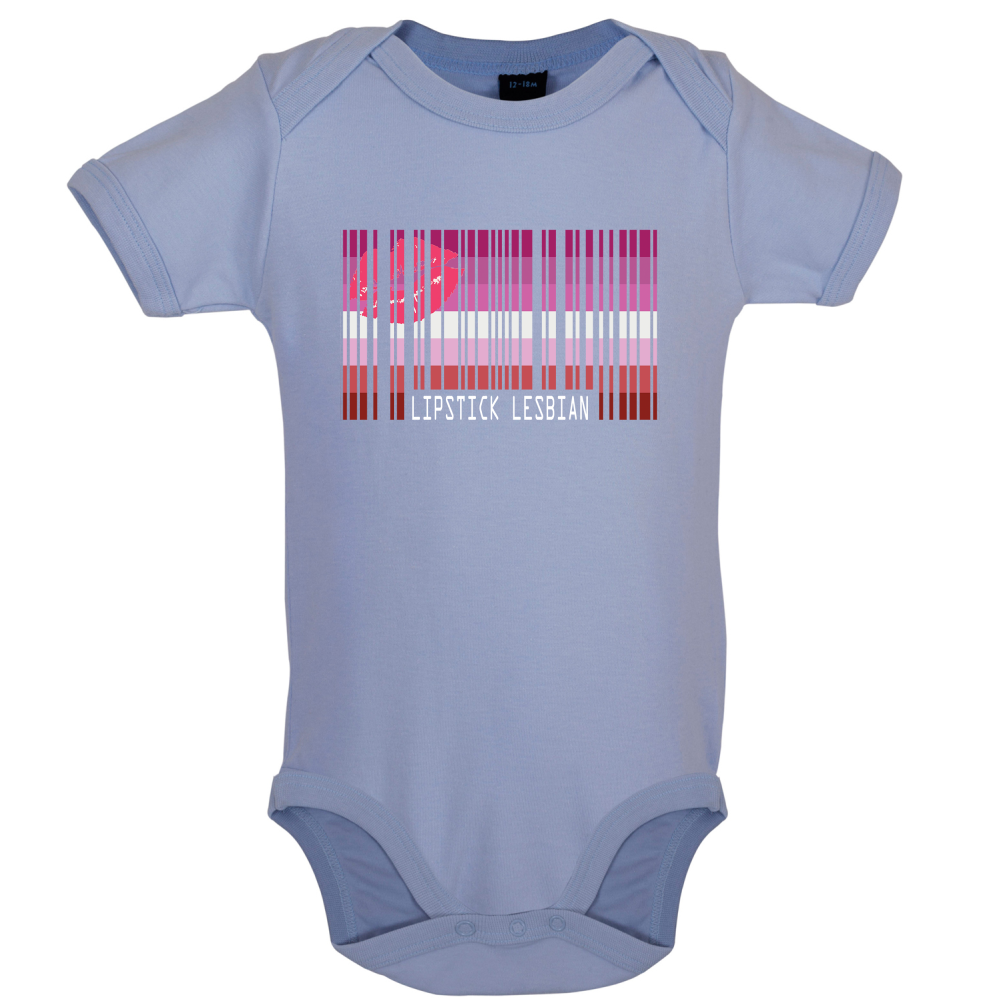 LGBT Barcode Flags - Lipstick Lesbian Baby T Shirt