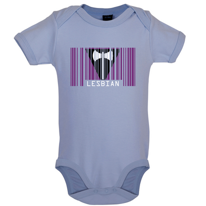 LGBT Barcode Flags - Lesbian Baby T Shirt