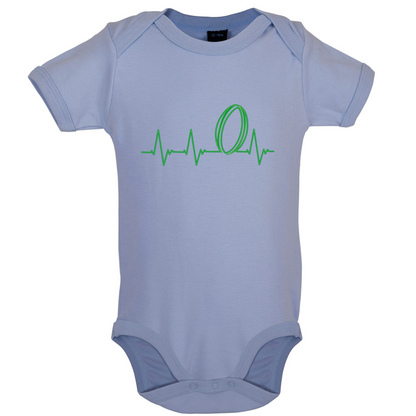 Rugby Heartbeat Baby T Shirt