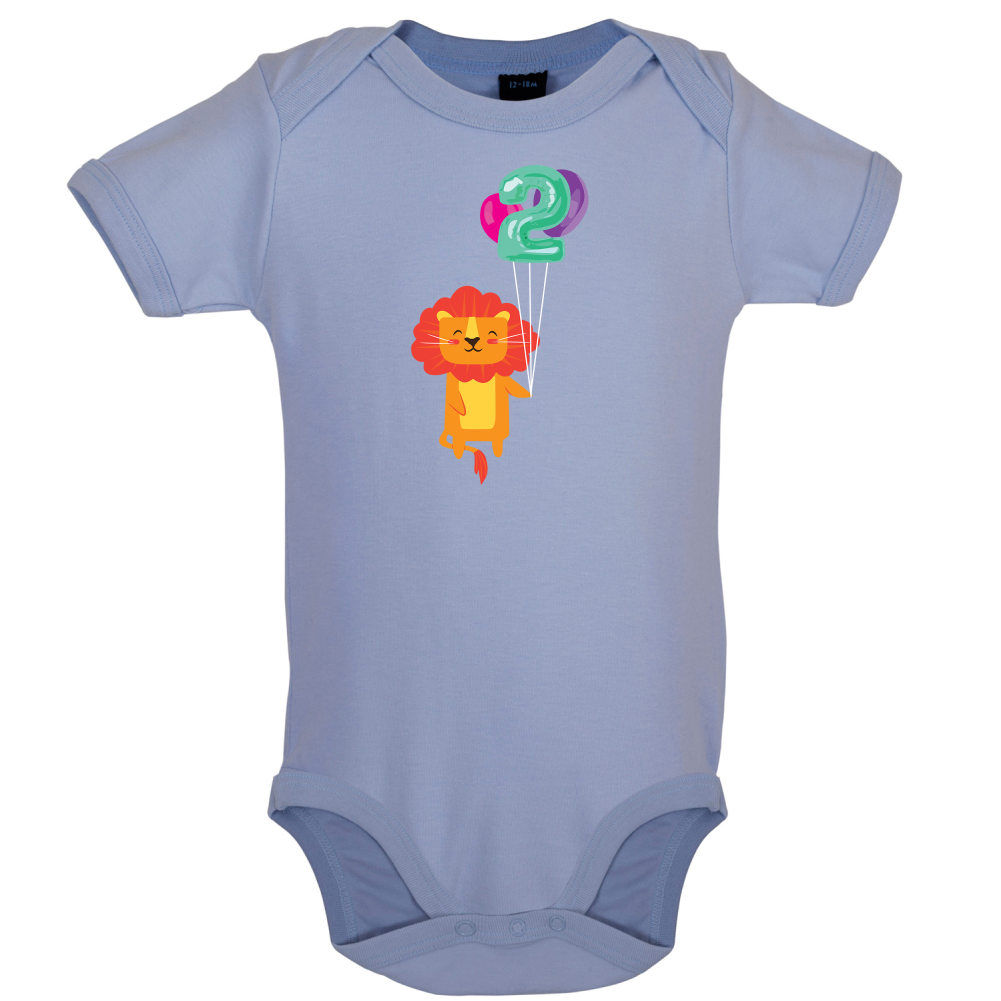 2nd Birthday Lion Baby T Shirt