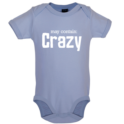 May Contain Crazy Baby T Shirt