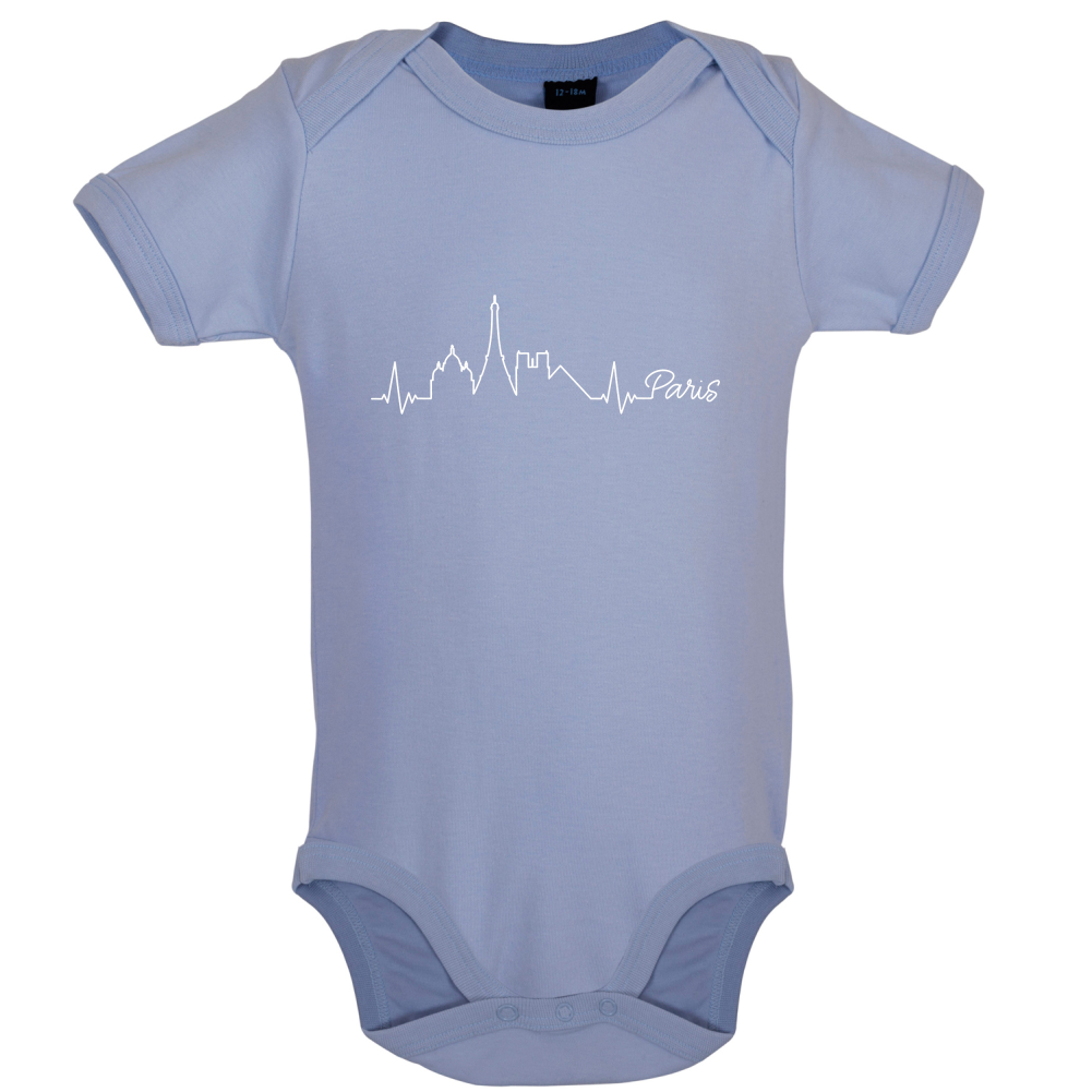 Paris Heartbeat Baby T Shirt