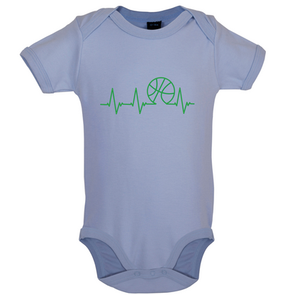 Basketball Heartbeat Baby T Shirt