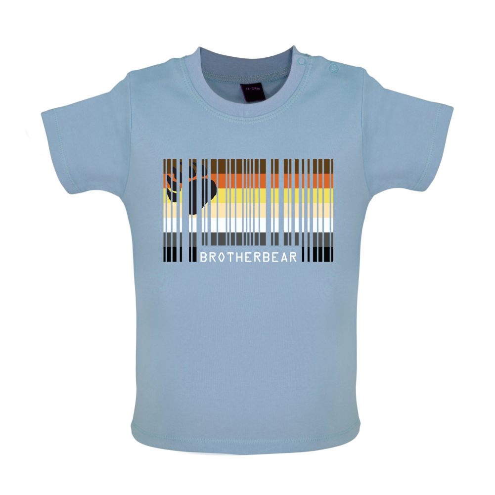 LGBT Barcode Flags - Brother Bear Baby T Shirt