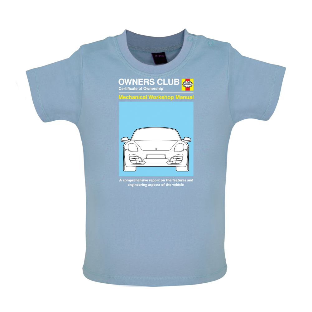 Car Owners Manual 981 Turbo Baby T Shirt