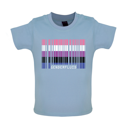 LGBT Barcode Flags - Gender Fluid Baby T Shirt