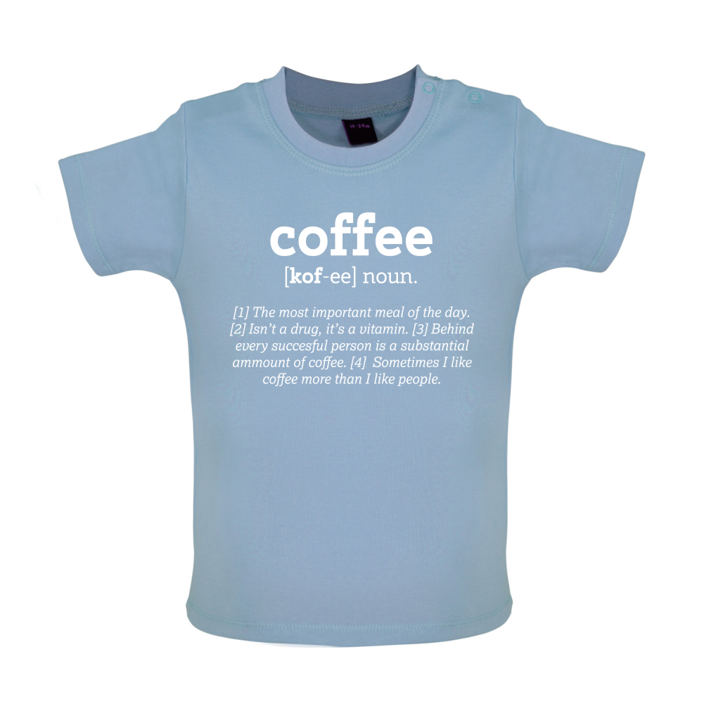 Definition Coffee Baby T Shirt