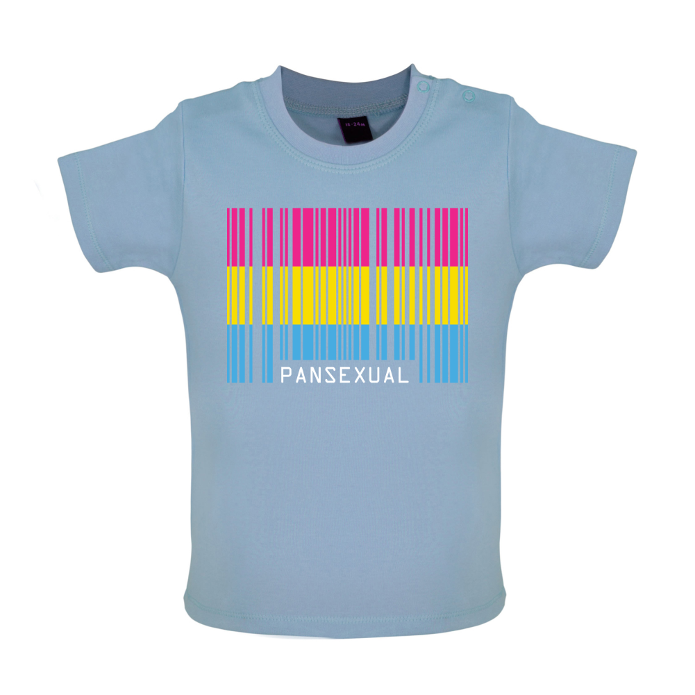 LGBT Barcode Flags - Pan Sexual Baby T Shirt