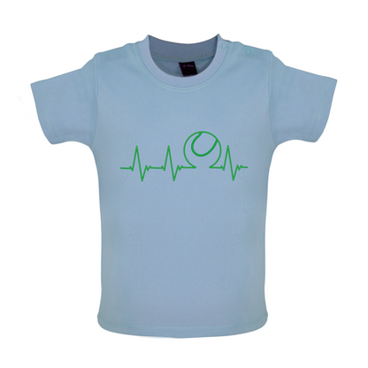 Tennis Heartbeat Baby T Shirt